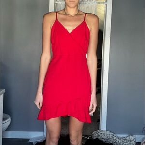 Lulus mini red cocktail dress